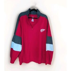 Men's 2XL Detroit Red Wings Fanatics Authentic Pro Training 1/4 Zip Jacket